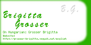 brigitta grosser business card
